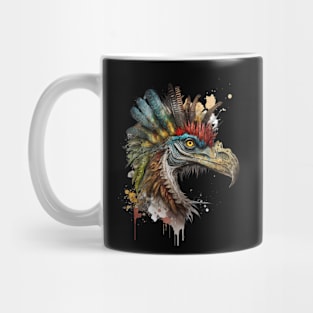 the best design of a bird with ethnic style Mug